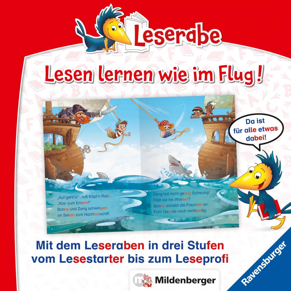 Ravensburger Buch Erstlesetitel Leserabe mit Mildenberger Silbenmethode Wilde Piratenabenteuer 46414