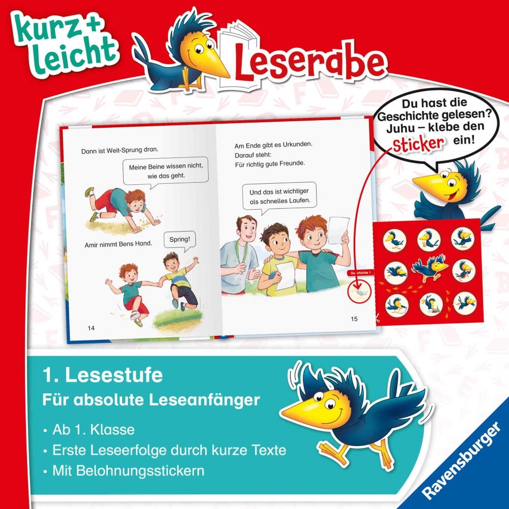 Ravensburger Buch Erstlesetitel Leserabe 1. Lesestufe Kurz und leicht Schulgeschichten 46420