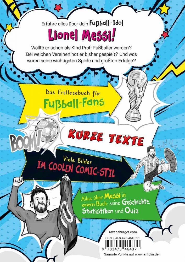 Ravensburger Buch Erstlesetitel Fußball Stars Alles über Messi Vom Fußball Talent zum Megastar 46437