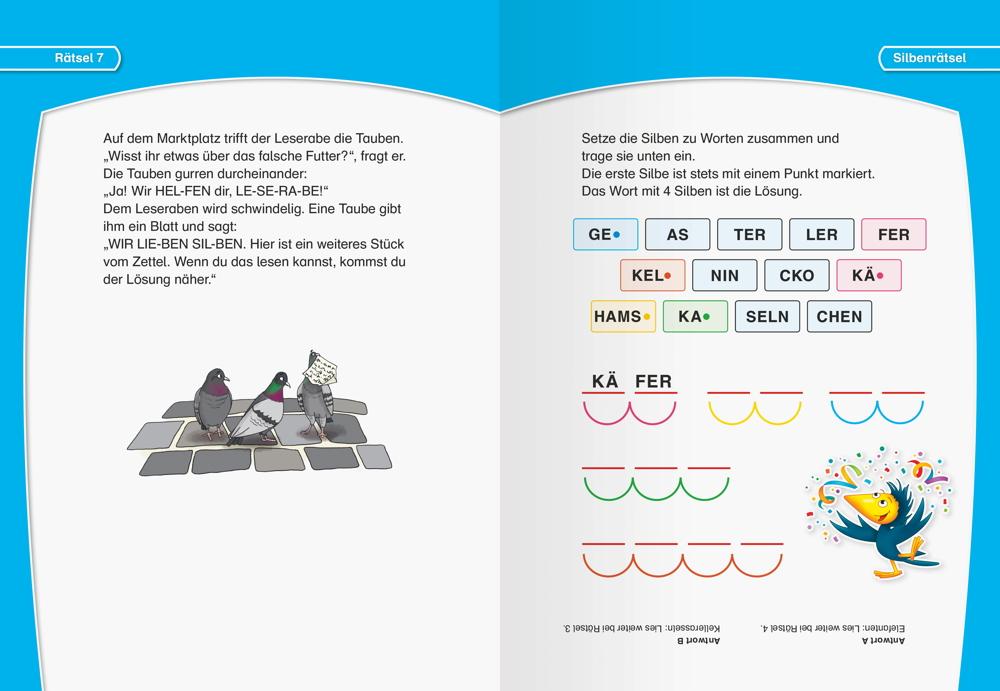 Ravensburger Buch Quiz und Rätsel Krimirätsel zum Lesenlernen 48940