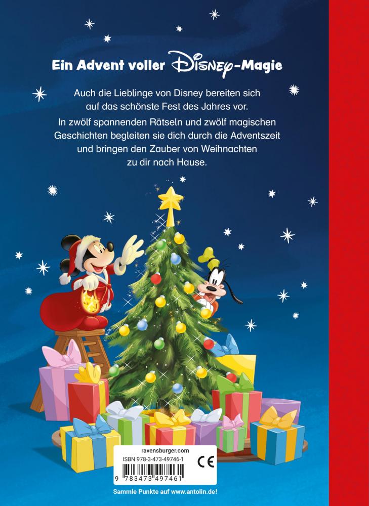 Ravensburger Buch Erzählendes Kinderbuch Disney Magischer Adventskalender zum Lesenlernen 49746