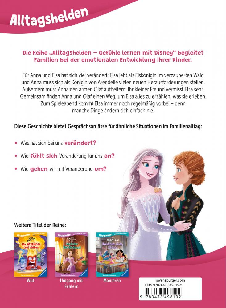 Ravensburger Buch Bilderbuch Alltagshelden Gefühle lernen mit Disney Die Eiskönigin 49819