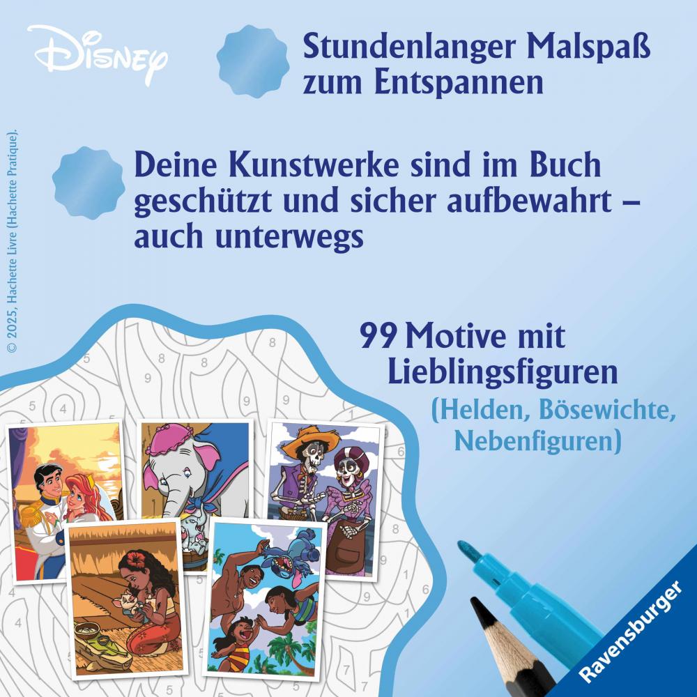 Ravensburger Buch Kreativität Disney Malen nach Zahlen Love Stories 49831