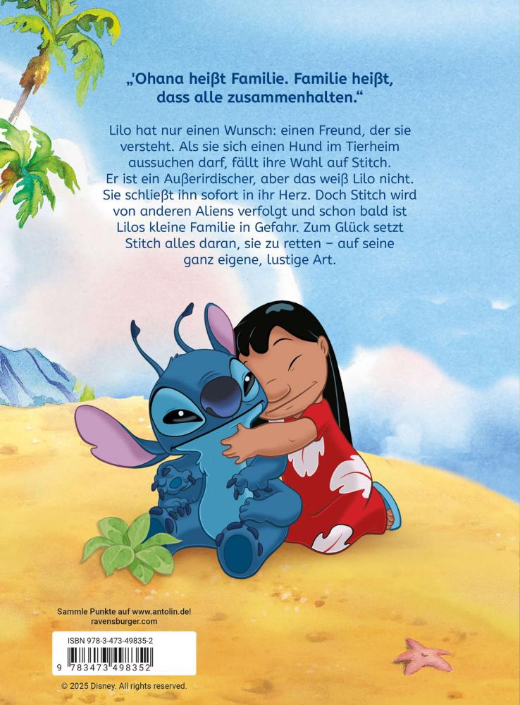 Ravensburger Buch Erzählendes Kinderbuch Disney Stitch Lilo und Stitch 49835