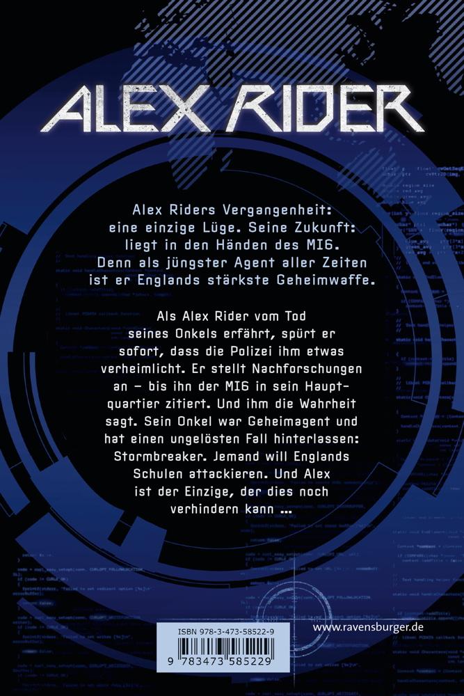 Ravensburger Taschenbuch Alex Rider Band 1 Stormbreaker 58522