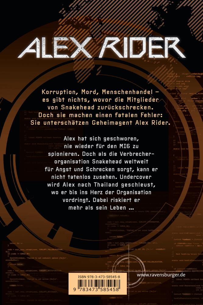 Ravensburger Taschenbuch Alex Rider Band 7 Snakehead 58545