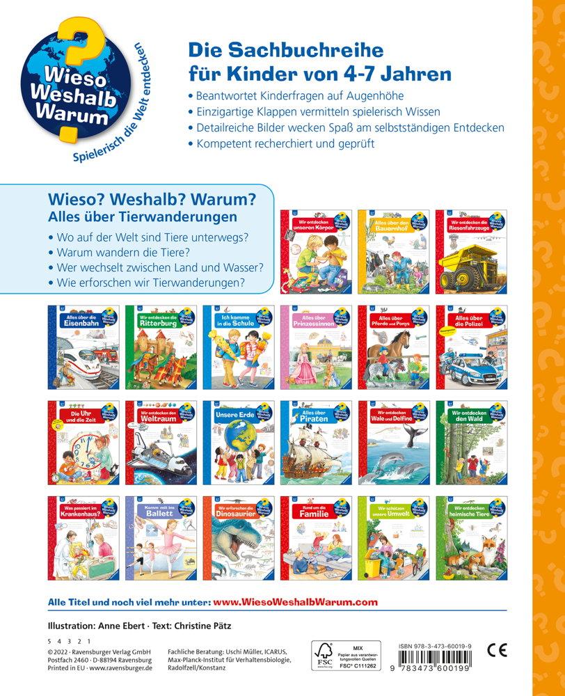 Ravensburger Buch Wieso? Weshalb? Warum? Alles über Tierwanderungen Band 37 60019