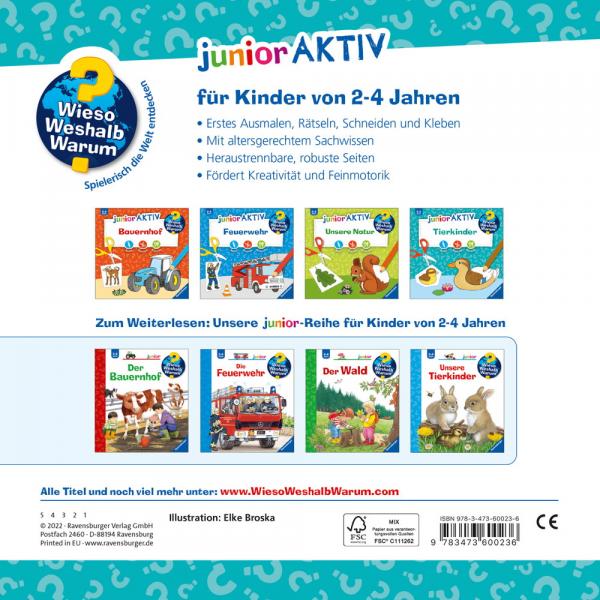 Ravensburger Buch Wieso? Weshalb? Warum? junior AKTIV Tierkinder 60023