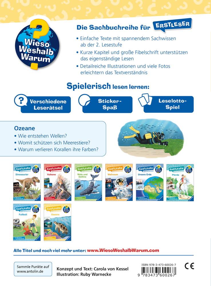 Ravensburger Buch Wieso? Weshalb? Warum? Erstleser Ozeane Band 8 60026