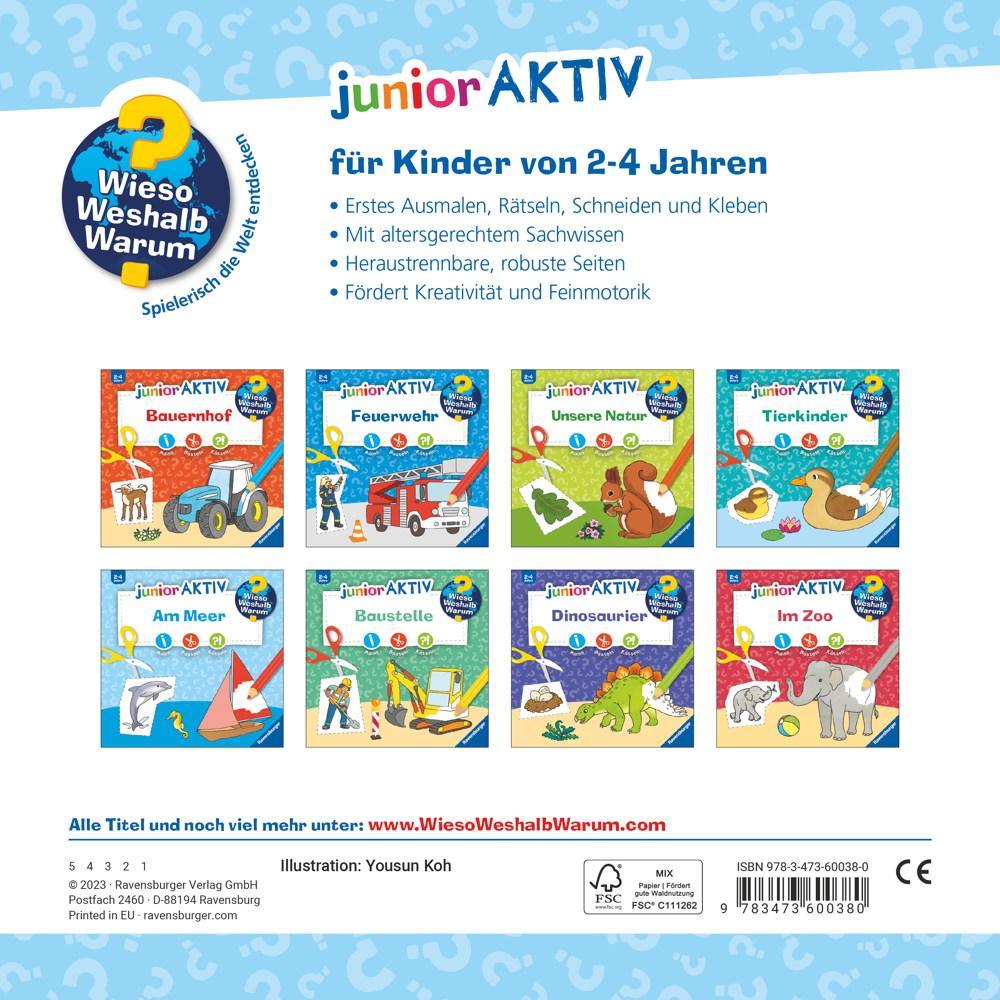 Ravensburger Buch Wieso? Weshalb? Warum? Malbuch junior AKTIV Am Meer 60038