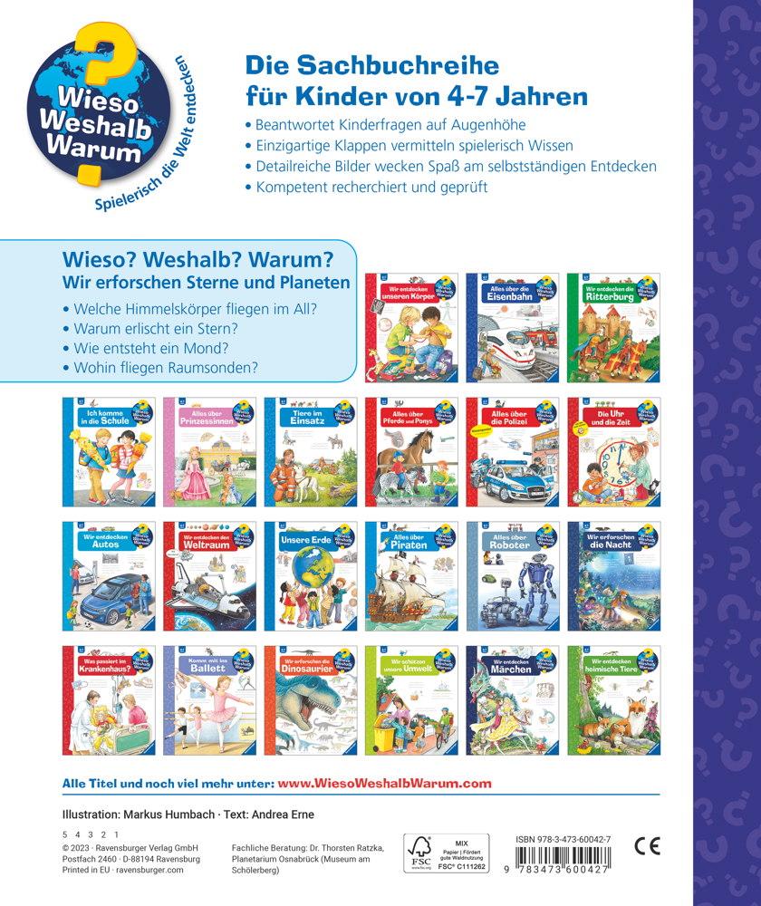 Ravensburger Buch Wieso? Weshalb? Warum? Band 59 Wir erforschen Sterne und Planeten 60042