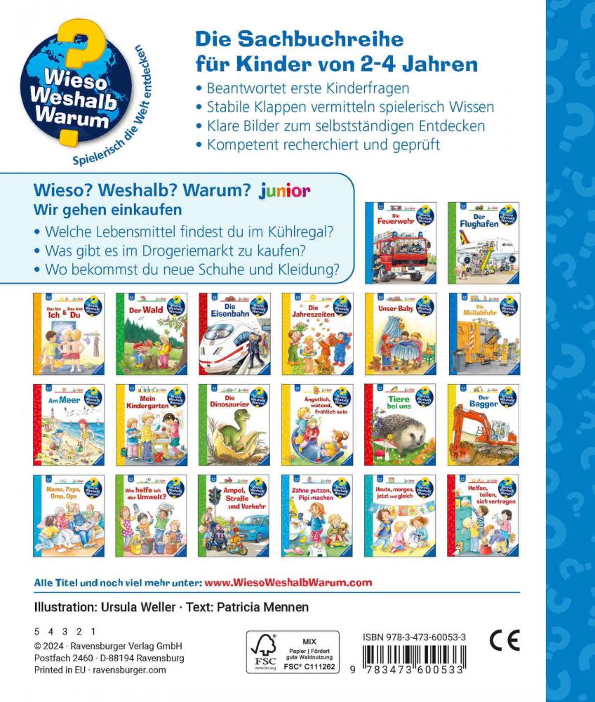 Ravensburger Buch Wieso? Weshalb? Warum? Junior Band 50 Wir gehen einkaufen 60053