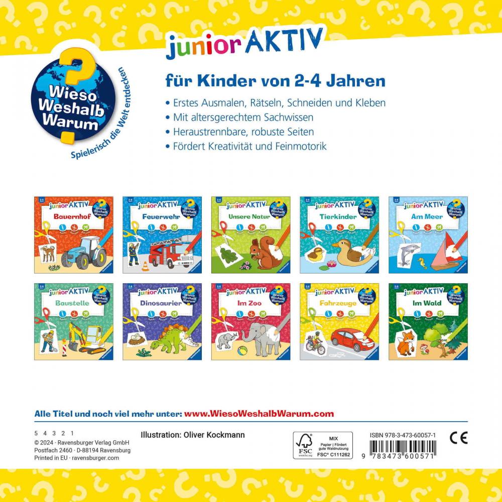 Ravensburger Buch Wieso? Weshalb? Warum? junior AKTIV Fahrzeuge 60057