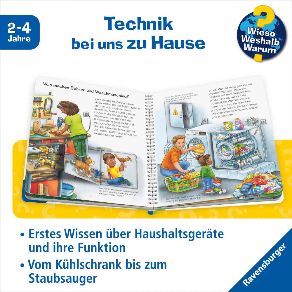 Ravensburger Buch Wieso? Weshalb? Warum? Junior Band 76 Bohrer, Lampe, Spülmaschine 60065