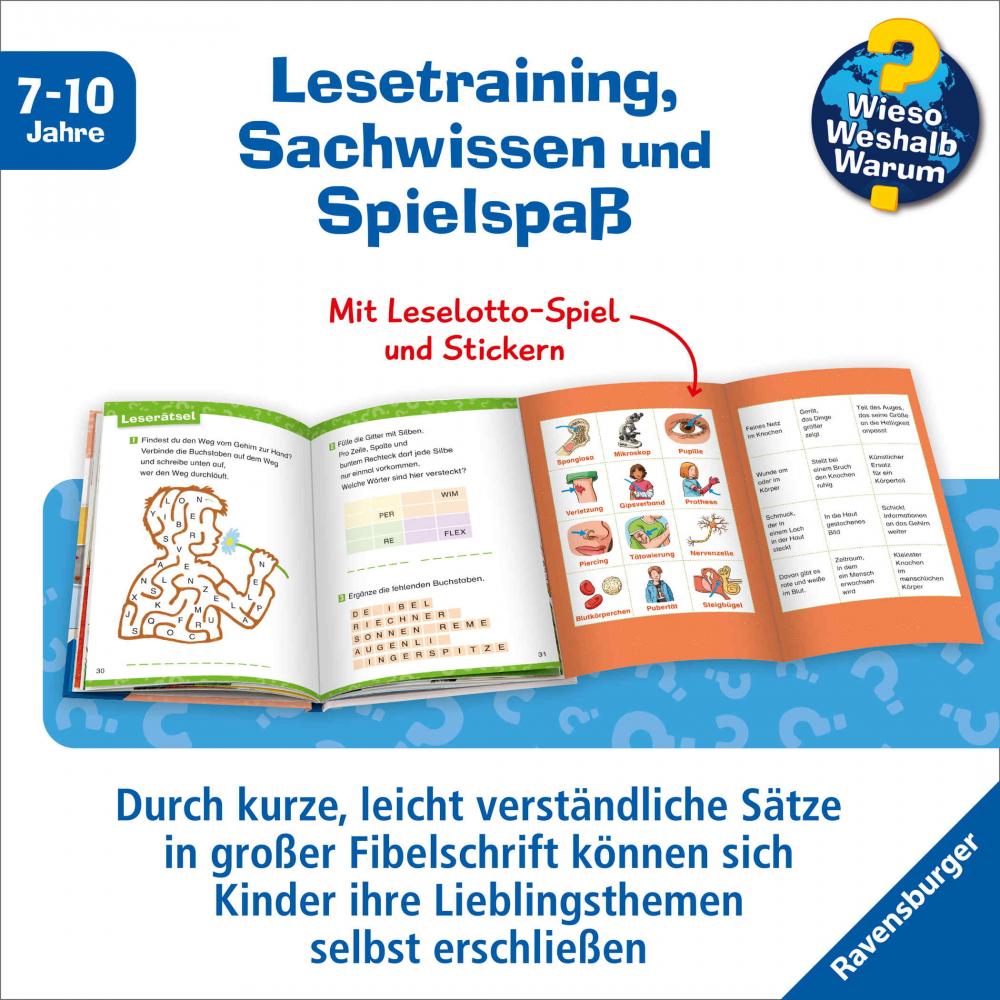 Ravensburger Buch Wieso? Weshalb? Warum? Erstleser Band 15 Mein Körper 60068