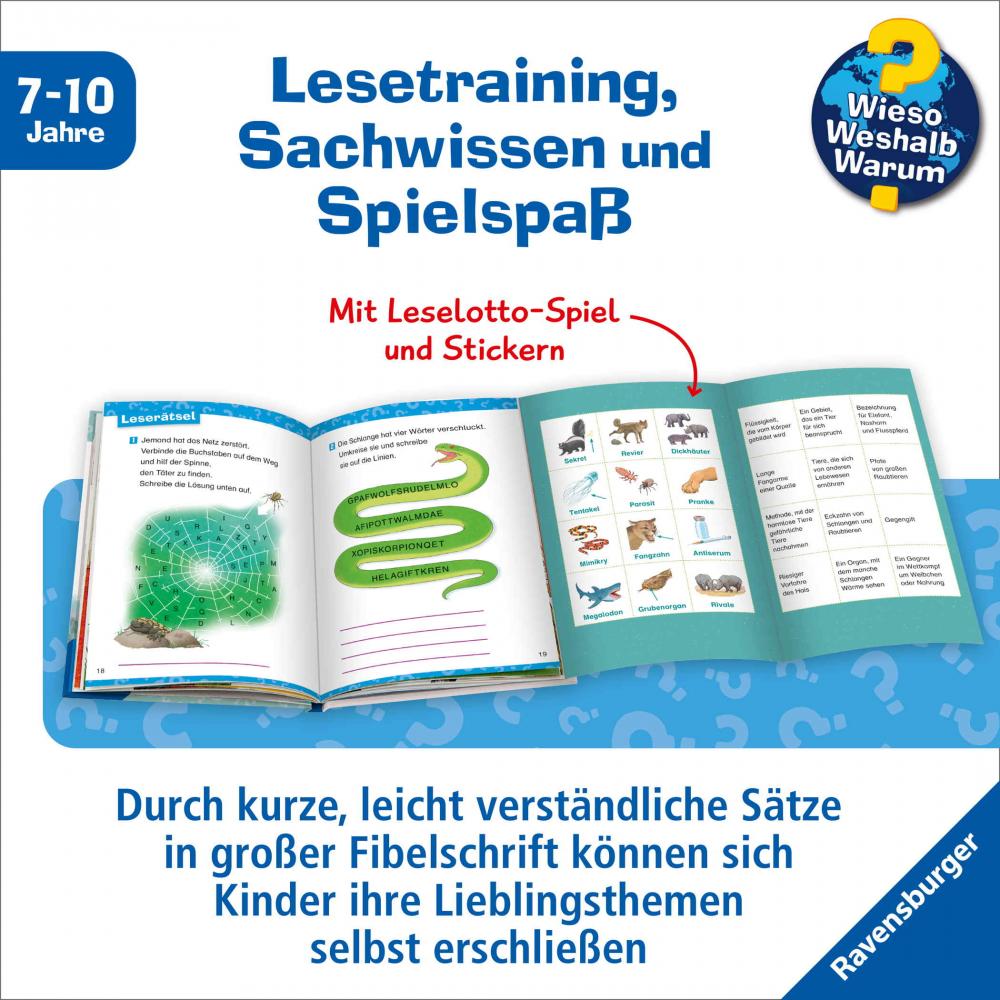 Ravensburger Buch Wieso? Weshalb? Warum? Erstleser Band 16 Gefährliche Tiere 60071