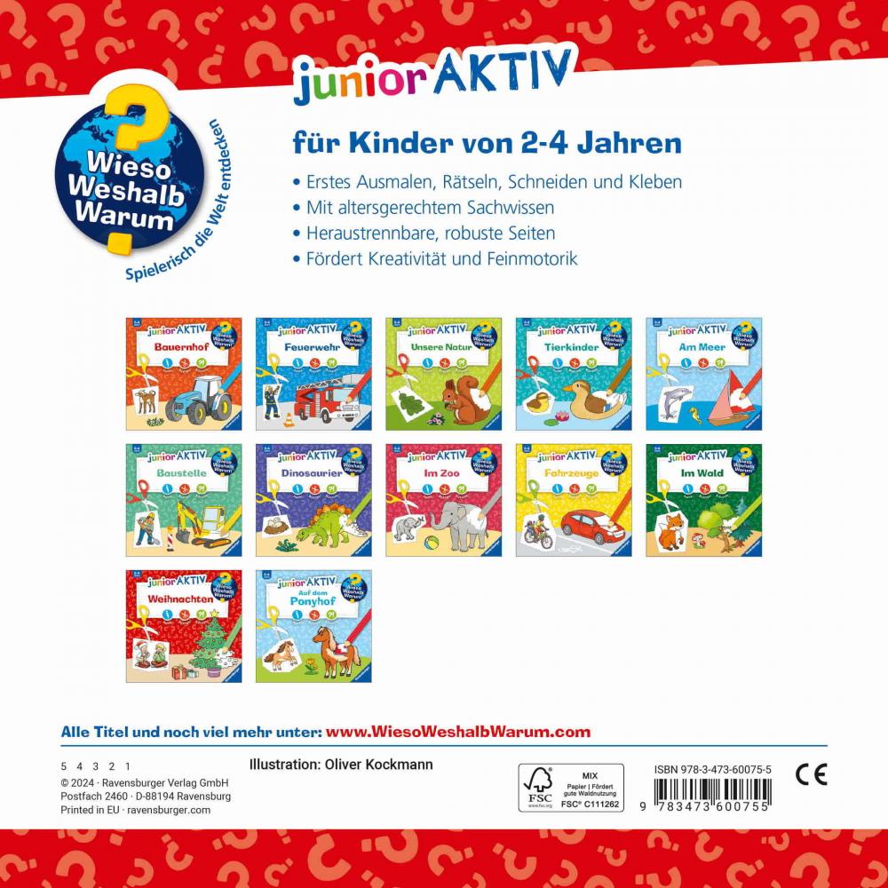 Ravensburger Buch Wieso? Weshalb? Warum? junior AKTIV Weihnachten 60075