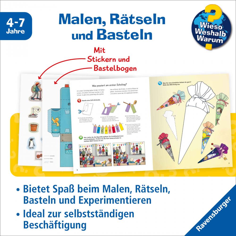 Ravensburger Buch Wieso? Weshalb? Warum? Malbuch aktivHeft Schule 60080