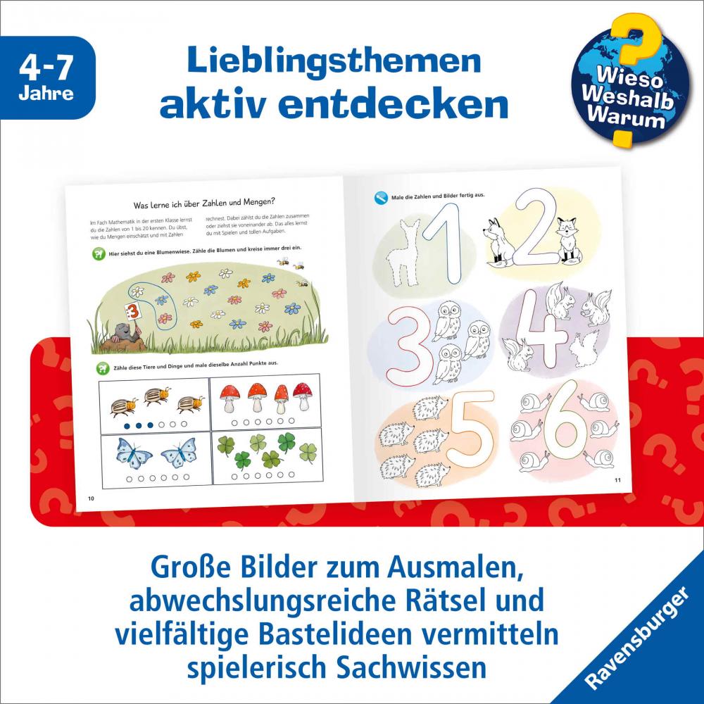 Ravensburger Buch Wieso? Weshalb? Warum? Malbuch aktivHeft Schule 60080