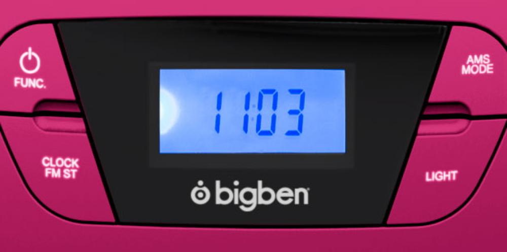 Bigben tragbarer CD Player CD61 pink USB MP3 FM Radio AUX-IN AU363180