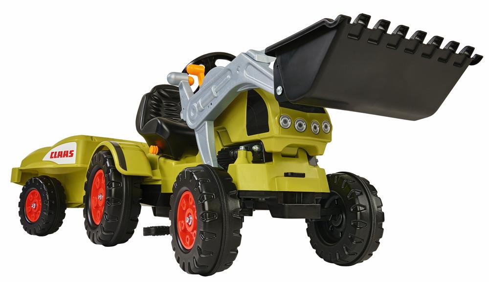 BIG Outdoor Spielzeug Fahrzeug Traktor mit Anhänger Claas Celtis Loader + Trailer grün 800056553