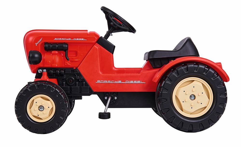 BIG Outdoor Spielzeug Fahrzeug Traktor Porsche Diesel Junior rot, schwarz 800056560