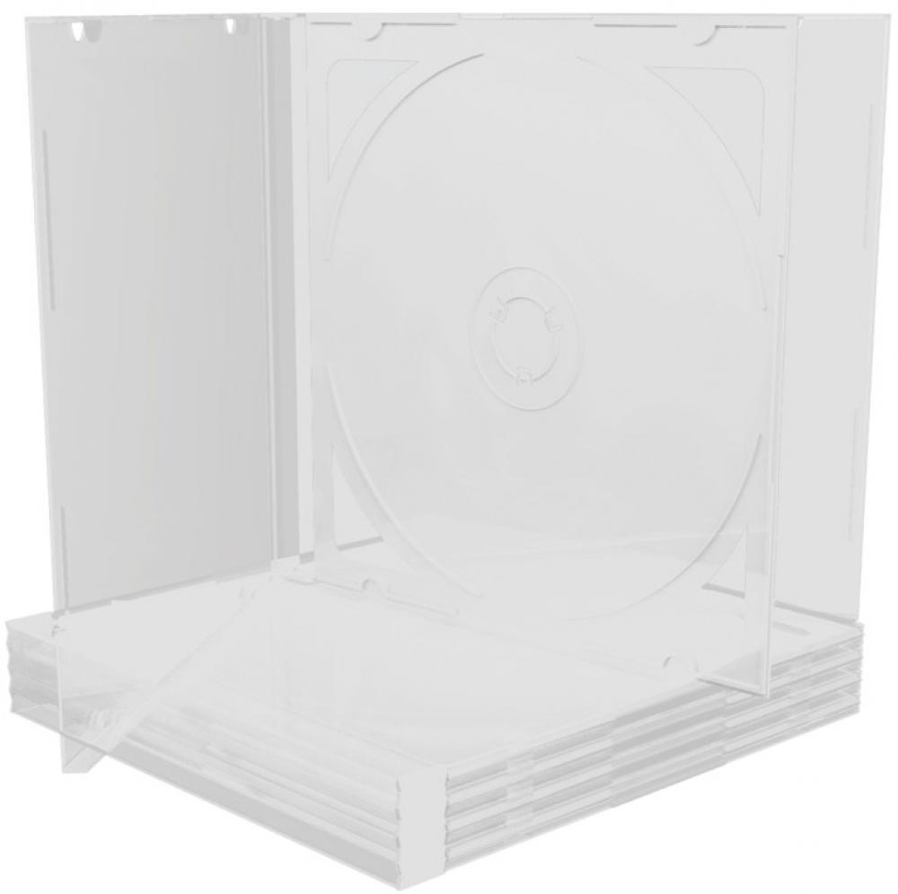 100 Mediarange CD Hüllen 2er Jewelcase 10,4 mm für je 2 BD / CD / DVD transparent
