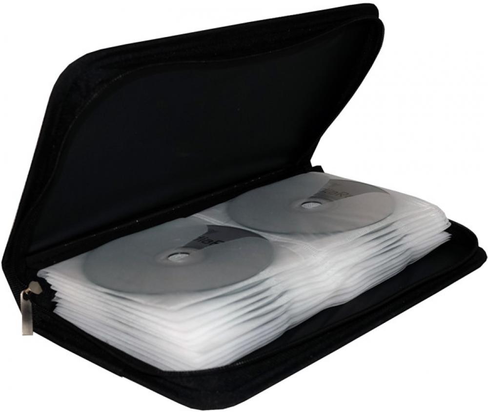 10 Mediarange Taschen Storage Wallet für 48 BD / CD / DVD in schwarz