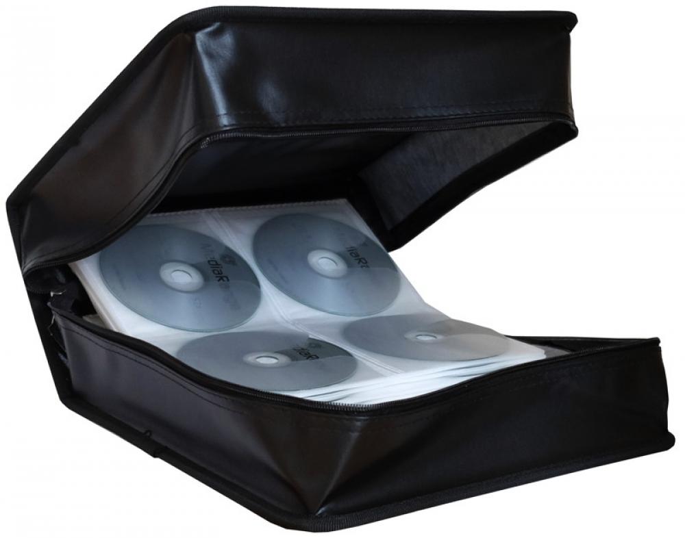 10 Mediarange Taschen Storage Wallet für 400 BD / CD / DVD in schwarz