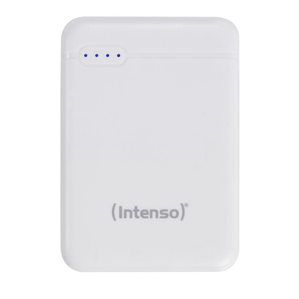 Intenso Powerbank mobile Ladestation Slim XS 5000 mAh Typ A / C USB OUT weiß