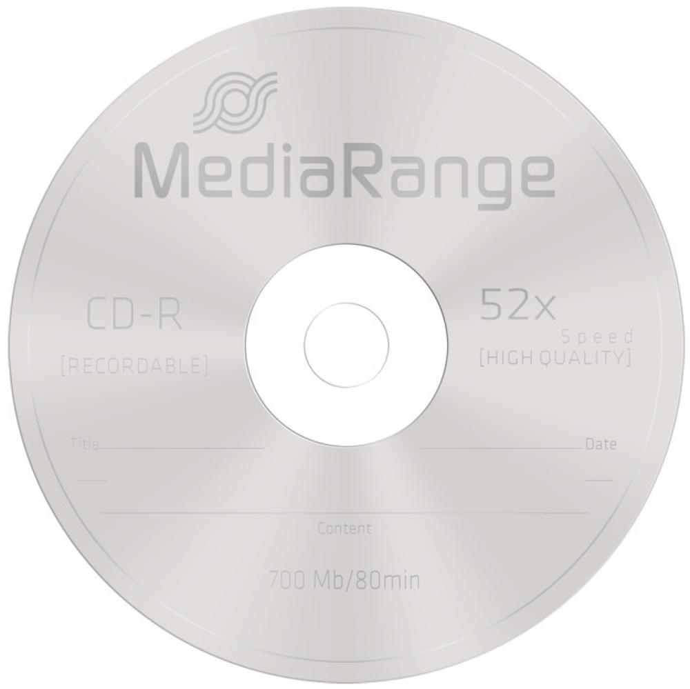 10 Mediarange Rohlinge CD-R 80Min 700MB 52x Slimcase