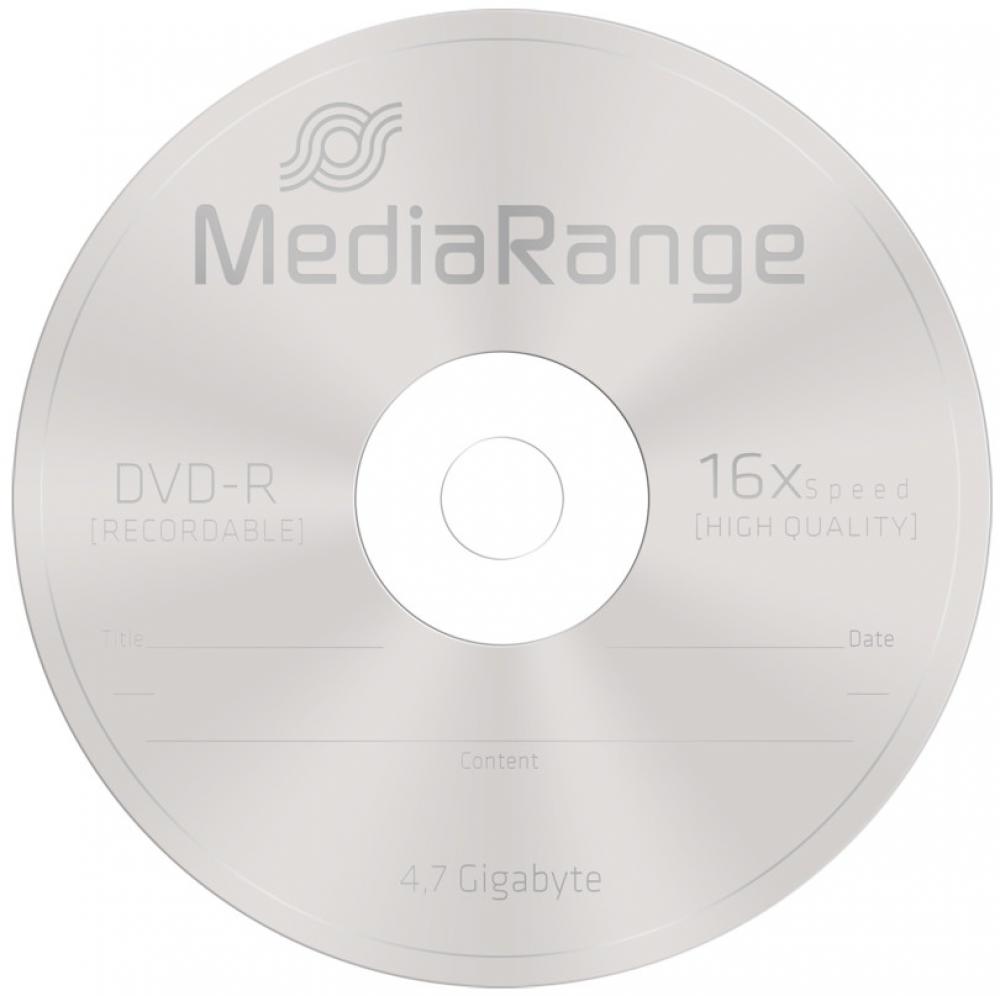 100 Mediarange Rohlinge DVD-R 4,7GB 16x Spindel