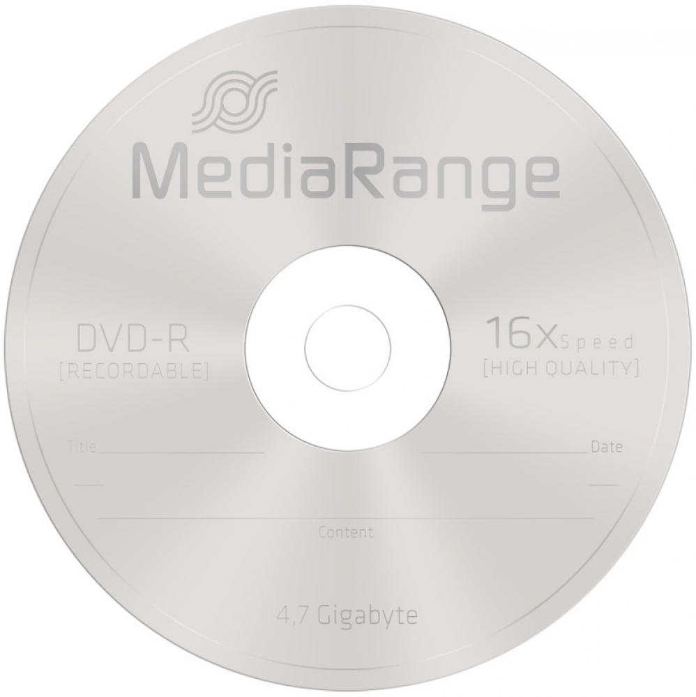10 Mediarange Rohlinge DVD-R 4,7GB 16x Spindel