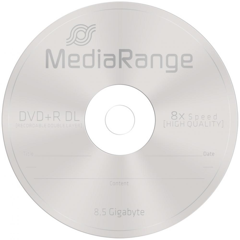 50 Mediarange Rohlinge DVD+R Double Layer 8,5GB 8x Slimcase