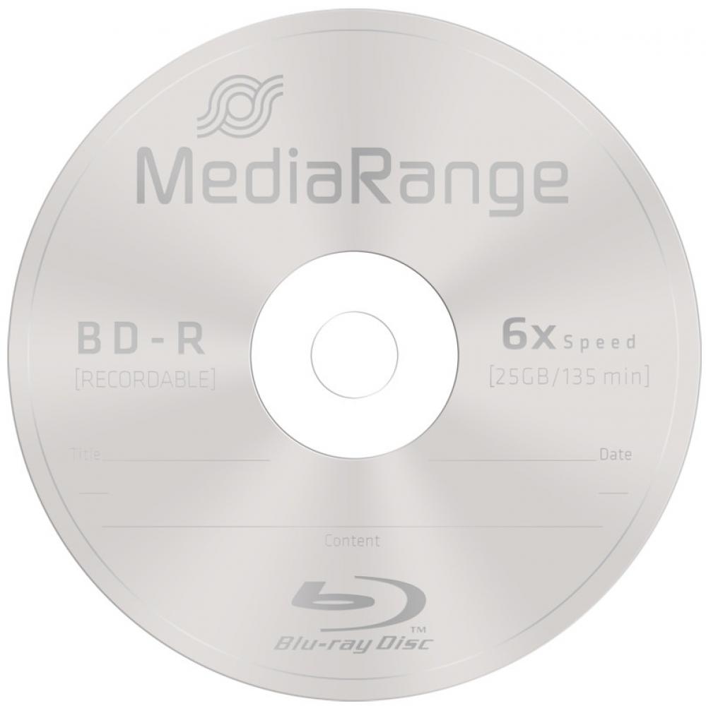 10 Mediarange Rohlinge Blu-ray BD-R 25GB 6x Spindel