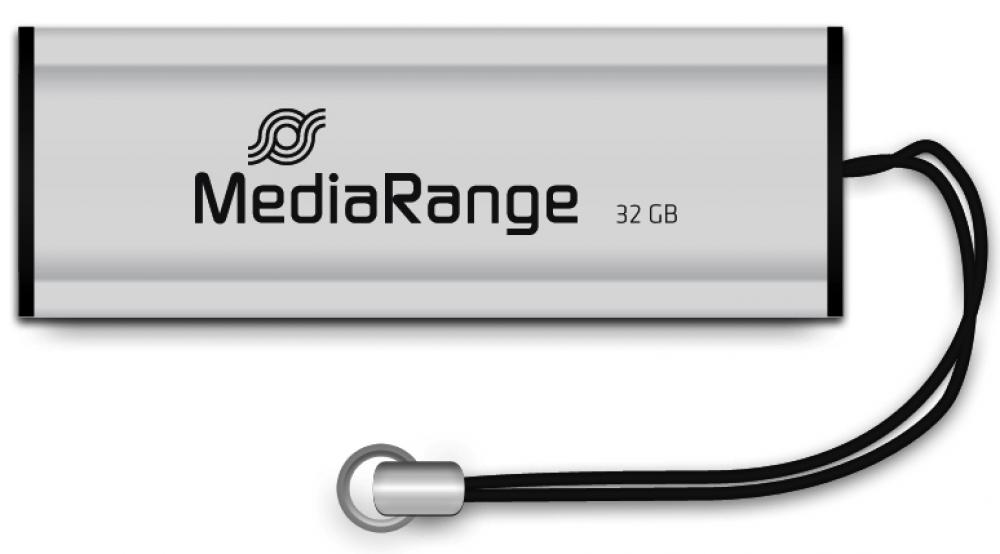 Mediarange USB Stick 32GB Speicherstick silber USB 3.0