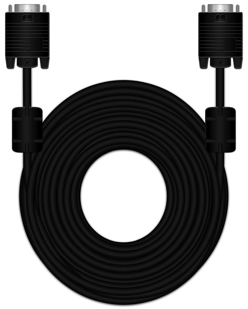 Mediarange VGA Monitor Kabel 15 m schwarz