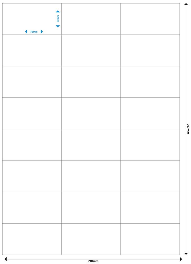12000 Mediarange Etiketten Label selbstklebend 70 x 37 mm auf 500 A4 Bogen