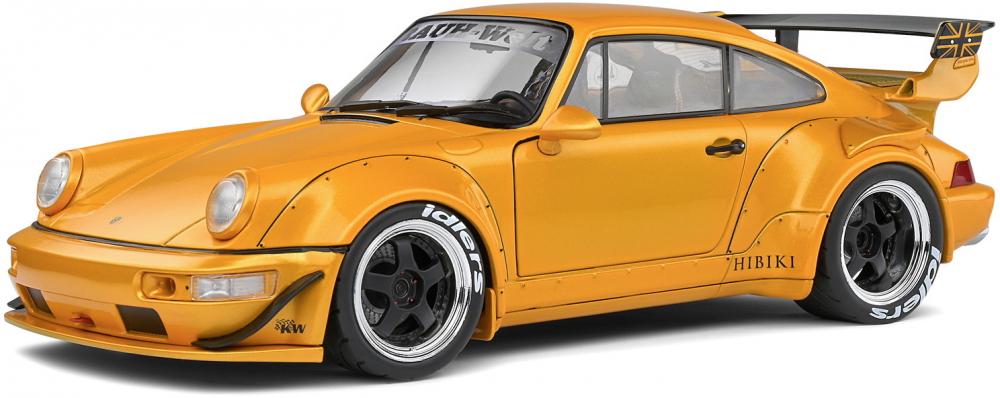 Solido Modellauto Maßstab 1:18 Porsche RWB 964 HIBIKI orange 2016 S1807501