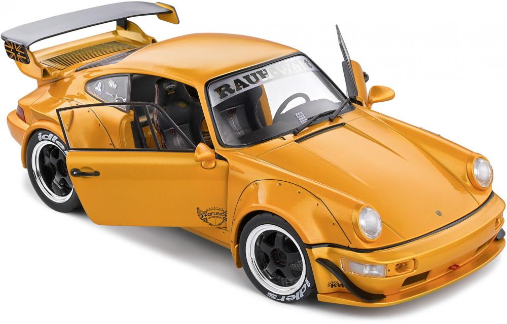 Solido Modellauto Maßstab 1:18 Porsche RWB 964 HIBIKI orange 2016 S1807501