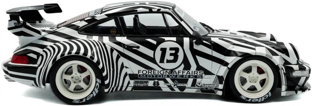 Solido Modellauto Maßstab 1:18 Porsche RWB Bodykit THE ZEBRA Camouflage 2022 S1807513