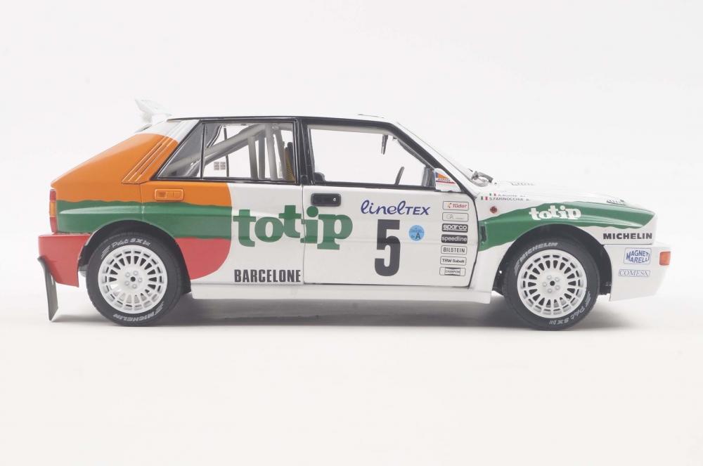 Solido Modellauto Maßstab 1:18 Lancia Delta HF Integrale #5 weiß 1993 Rallye Monte Carlo S1807806