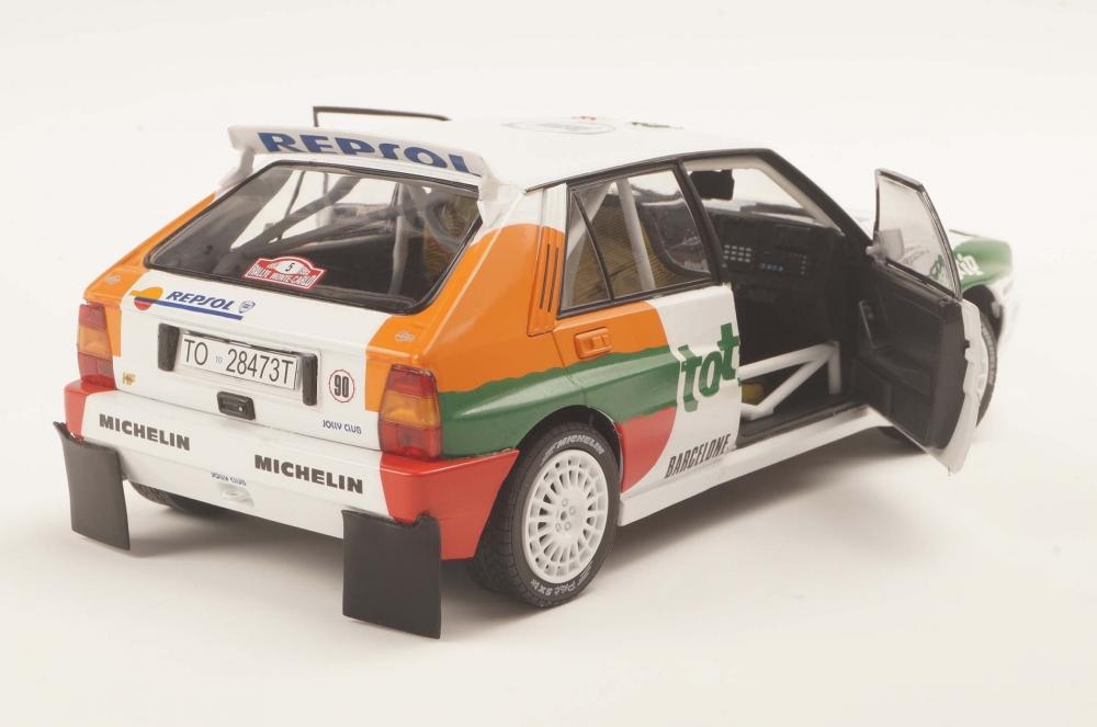 Solido Modellauto Maßstab 1:18 Lancia Delta HF Integrale #5 weiß 1993 Rallye Monte Carlo S1807806