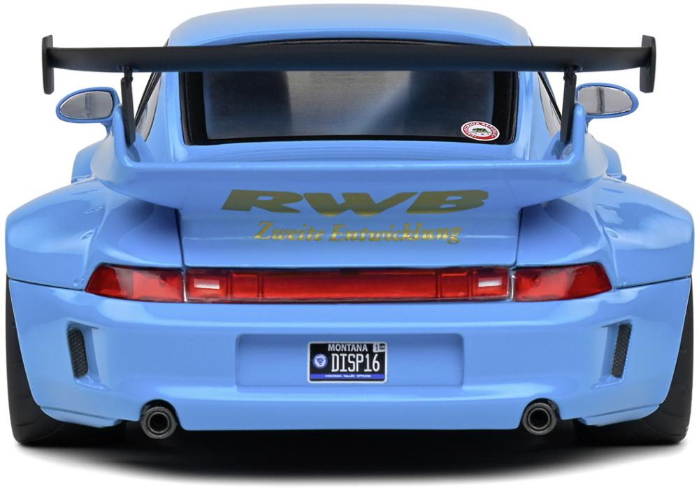 Solido Modellauto Maßstab 1:18 Porsche RWB Bodykit Shingen blau 2018 S1808501