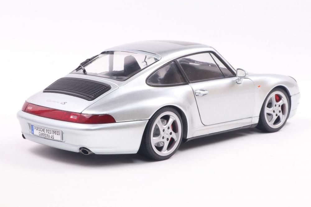 Solido Modellauto Maßstab 1:18 Porsche 911 (993) polar silber 1996 S1810103