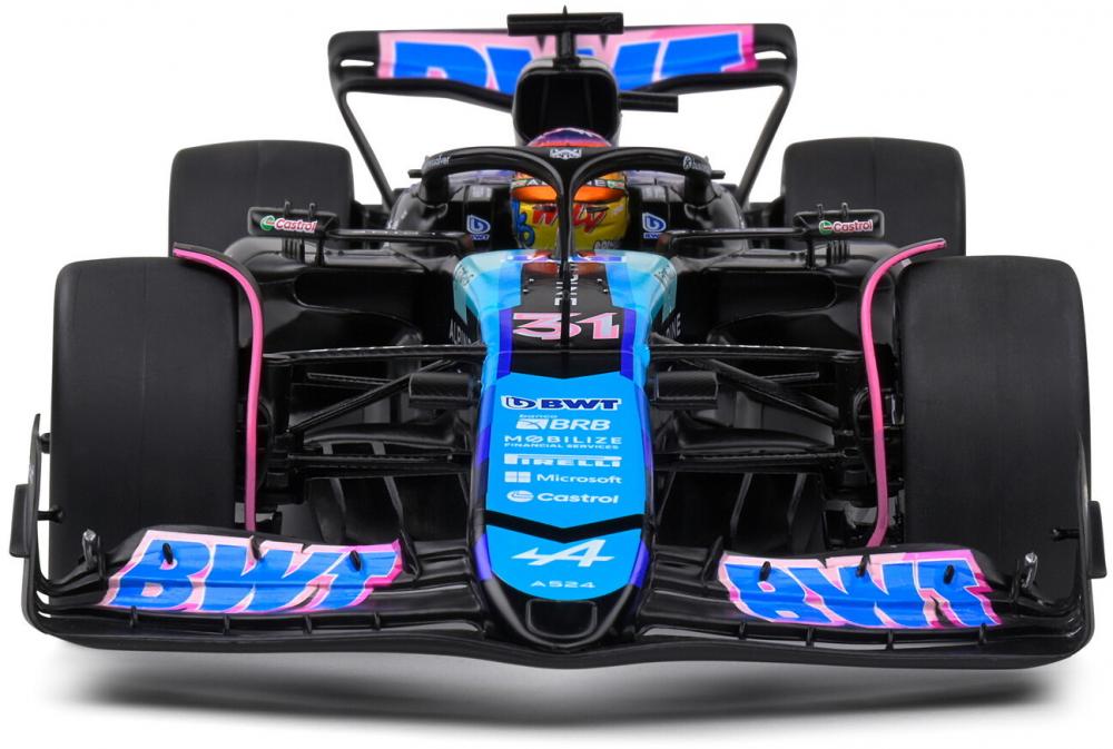 Solido Modellauto Maßstab 1:18 Alpine F1 Team A524 Ocon blau 2024 Miami S1814001