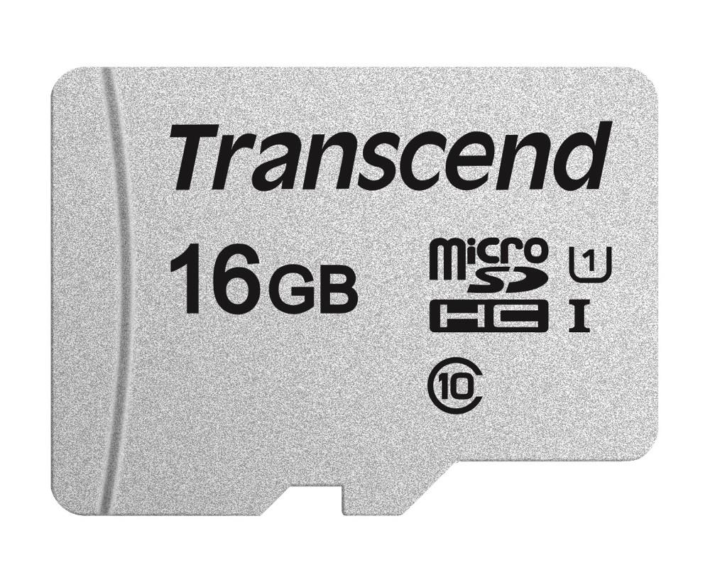 Transcend Micro SDHC Karte 16GB Speicherkarte 300S UHS-I U1 Class 10
