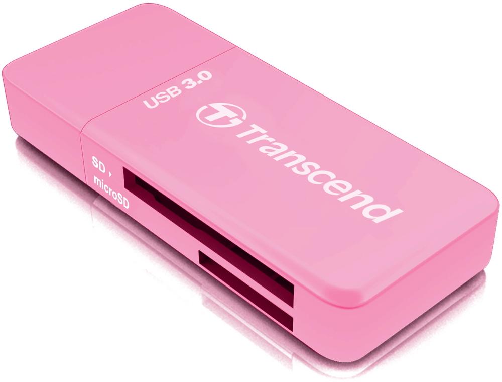Transcend Card Reader RDF5 Micro Card SD / SDHC / SDXC UHS-I pink USB 3.0