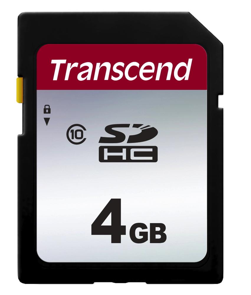 Transcend SDHC Karte 4GB Speicherkarte 300S Class 10