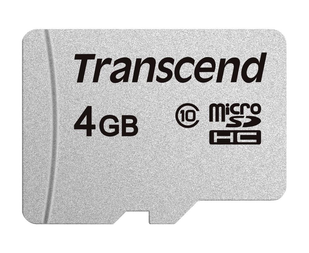 Transcend Micro SDHC Karte 4GB Speicherkarte 300S Class 10